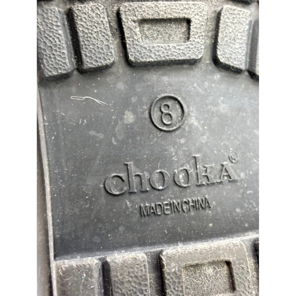 Chooka Delridge Womens Chelsea Rain Boots Sz 8 Black Waterproof Boots C11201531B - Picture 8 of 9